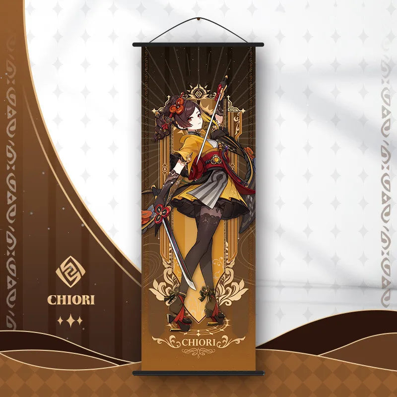 Genshin Impact Canvas Scroll