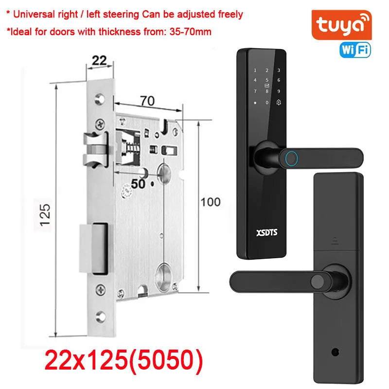 Tuya Wifi Electronic Smart Door Lock