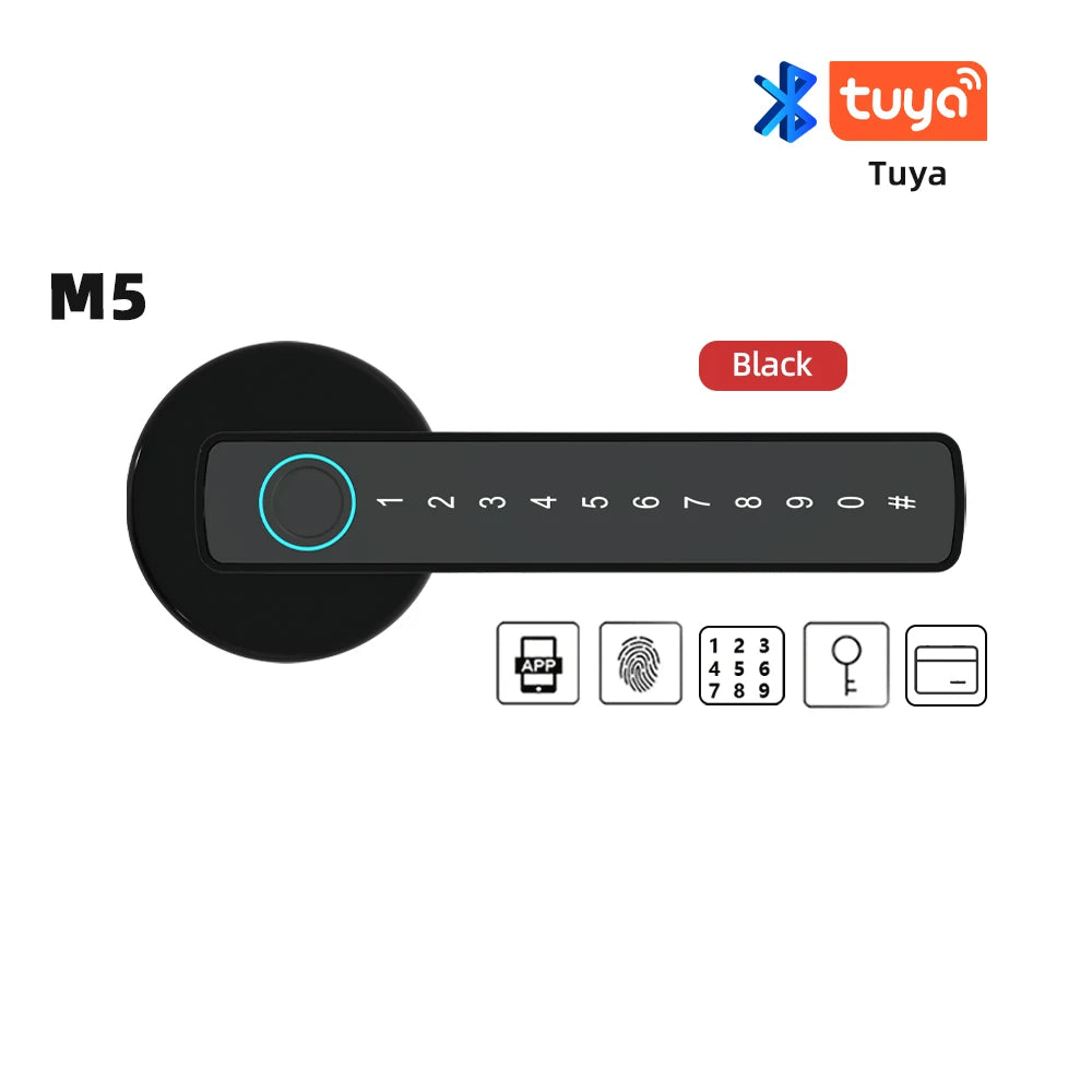 RAYKUBE Tuya BLE Fingerprint Door Lock