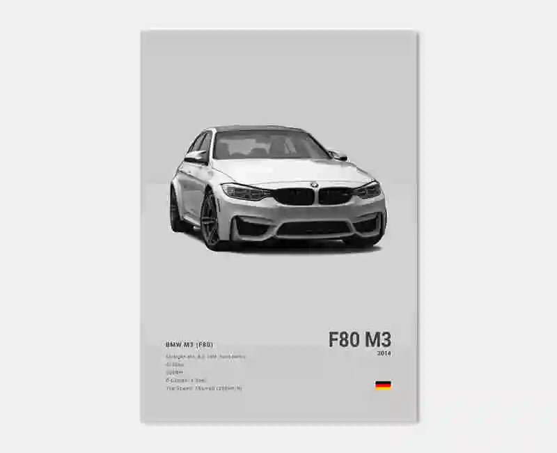 Pop Black And White Luxury Supercar Wall Art