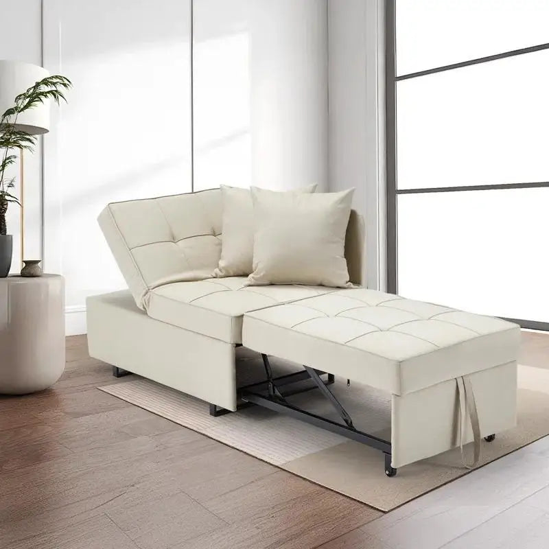 3-in-1 Convertible Futon – Modern Adjustable Folding Sofa Bed