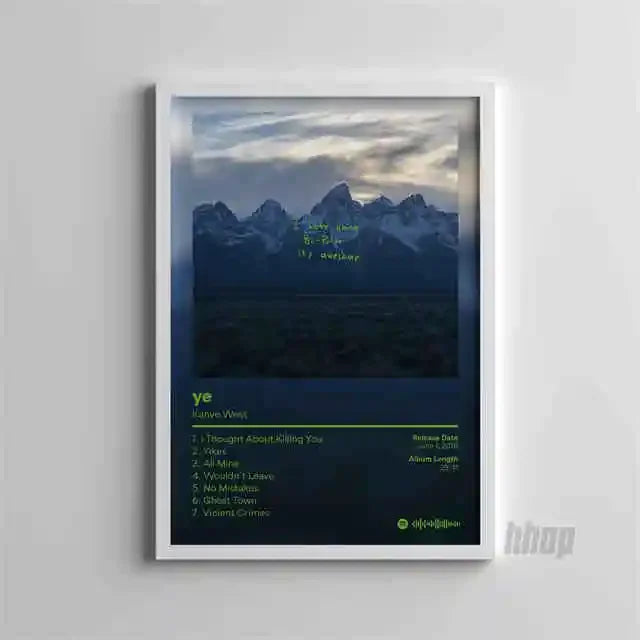 Kanye West Hip-Hop Album Poster