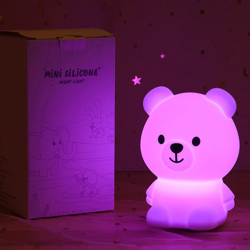 7-Color Mini Kawaii Cat Night Lamp