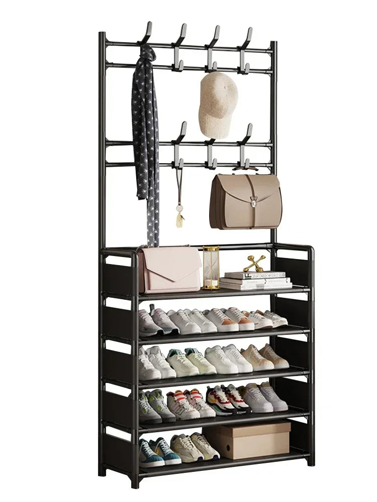 "Multi-Layer Shoe & Hat Rack