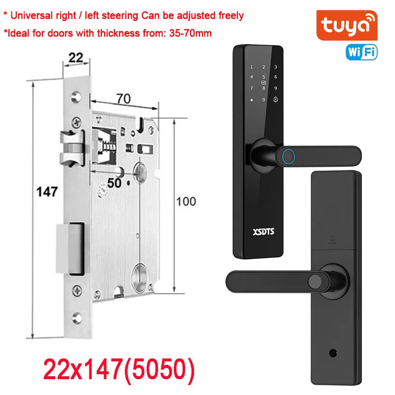 Tuya Wifi Electronic Smart Door Lock