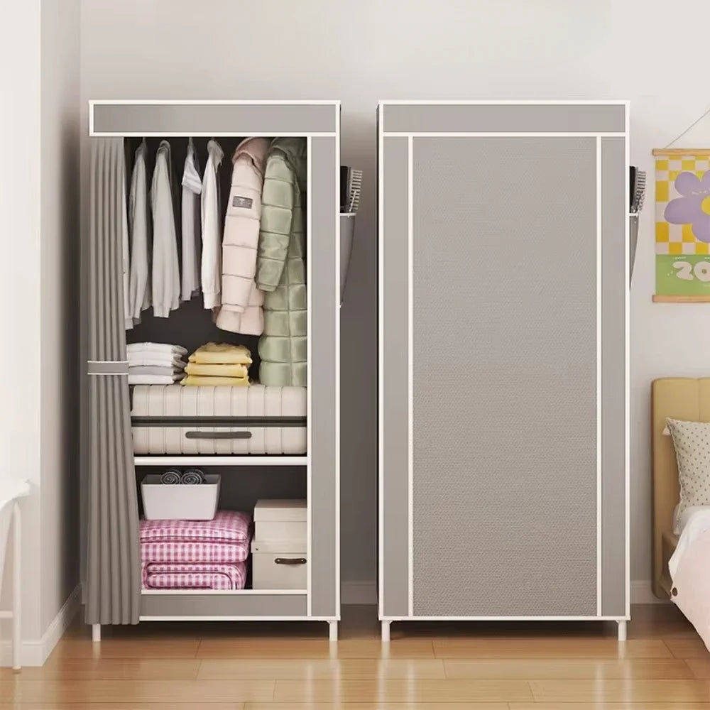 Dust-Proof Wardrobe & Fold-Able Portable Multi-Function Cabinet