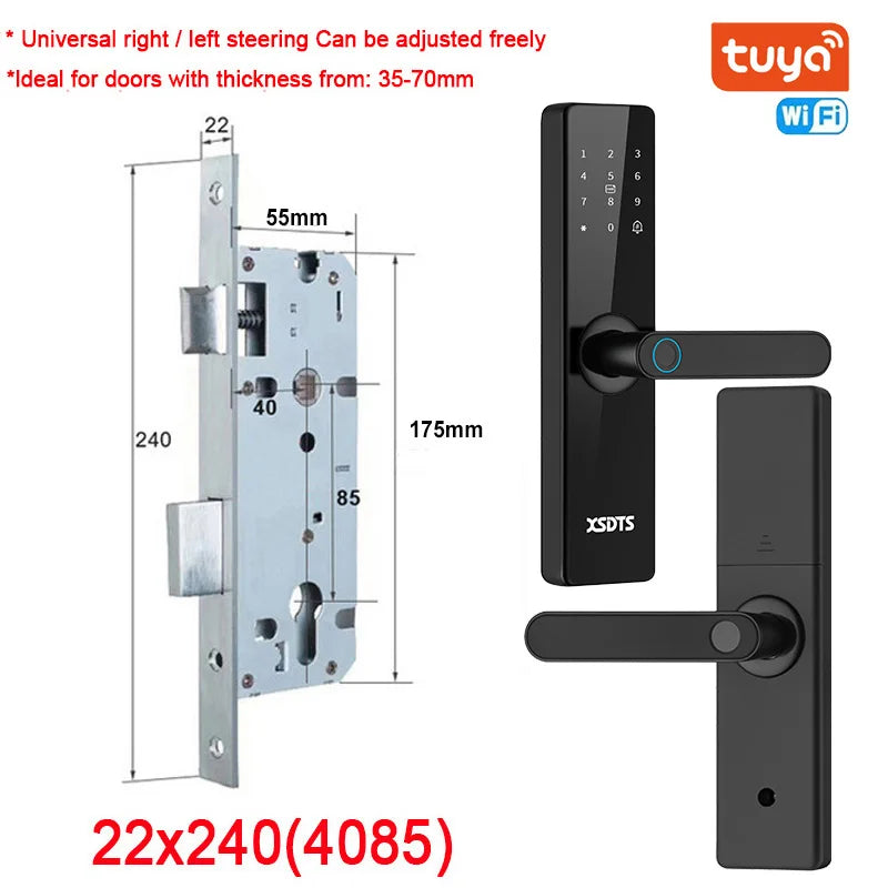 Tuya Wifi Electronic Smart Door Lock