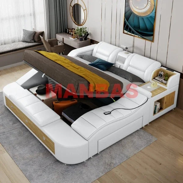 Multifunctional Massage Bed with Projector, Audio & Safe