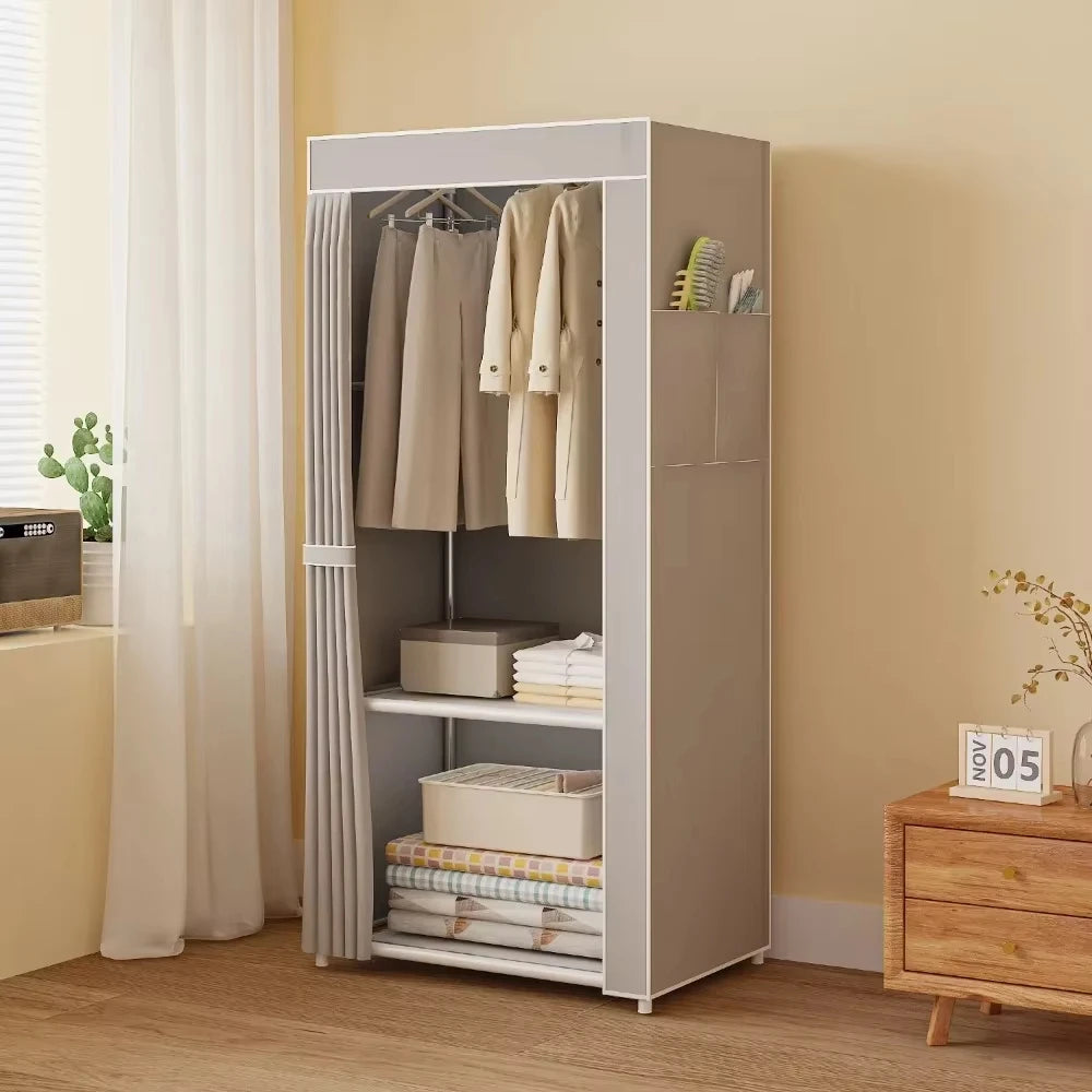 Dust-Proof Wardrobe & Fold-Able Portable Multi-Function Cabinet