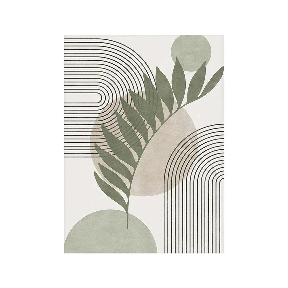 Nordic Sage Green Botanical Wall Art