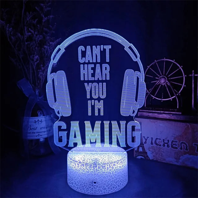 3D LED RGB Gaming Lamp