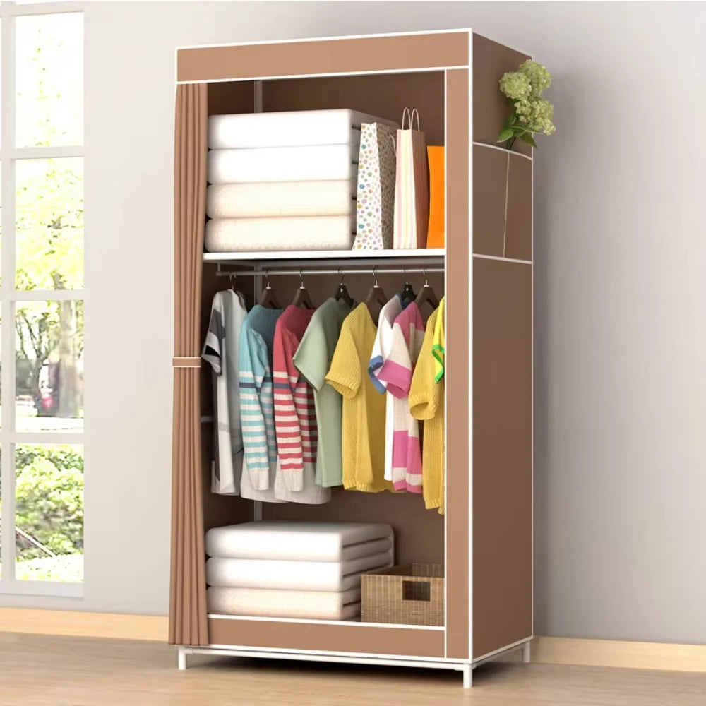 Dust-Proof Wardrobe & Fold-Able Portable Multi-Function Cabinet