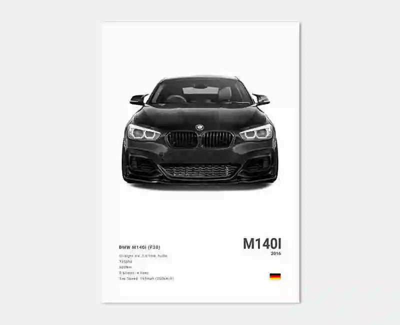 Pop Black And White Luxury Supercar Wall Art