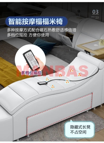 Multifunctional Massage Bed with Projector, Audio & Safe