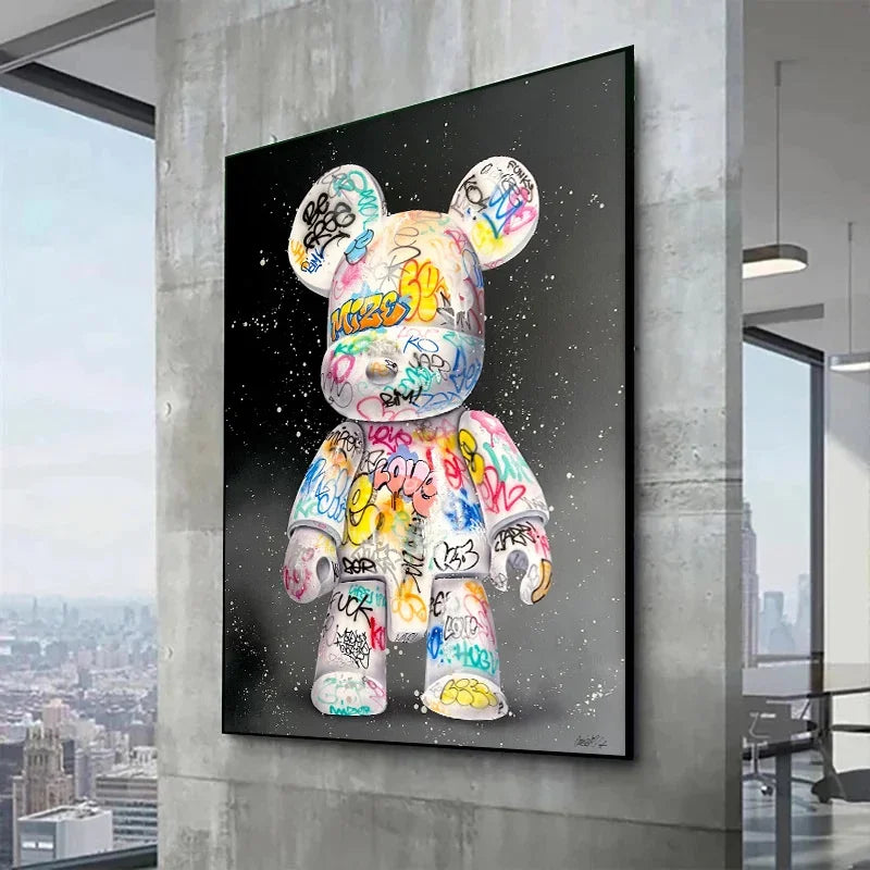 Cartoon Graffiti Bear Canva