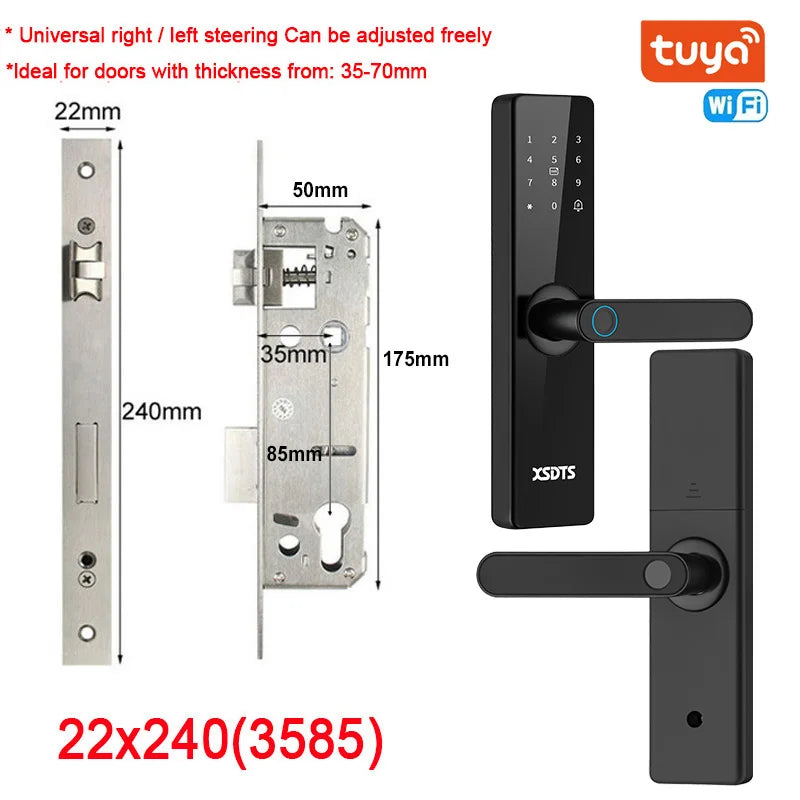 Tuya Wifi Electronic Smart Door Lock