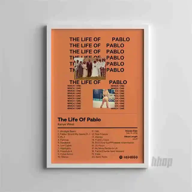 Kanye West Hip-Hop Album Poster