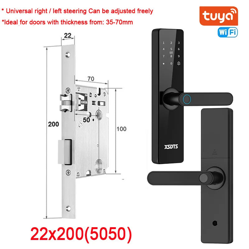 Tuya Wifi Electronic Smart Door Lock