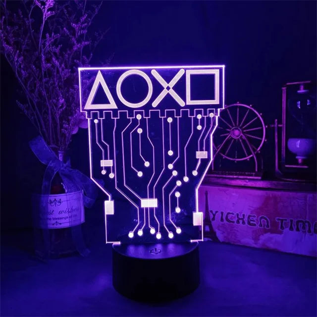 3D LED RGB Gaming Lamp