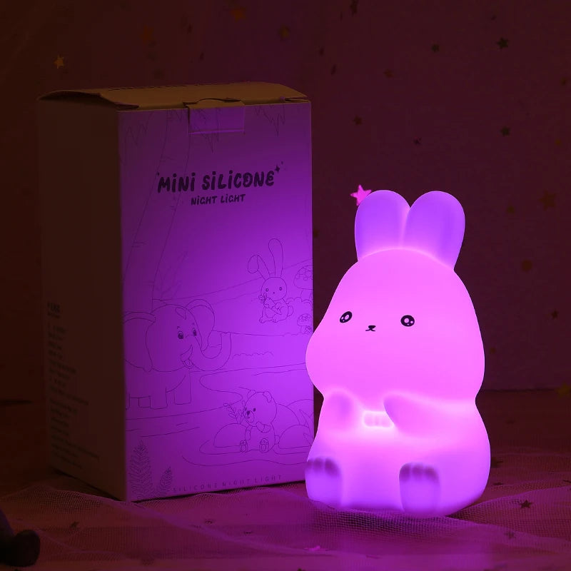 7-Color Mini Kawaii Cat Night Lamp