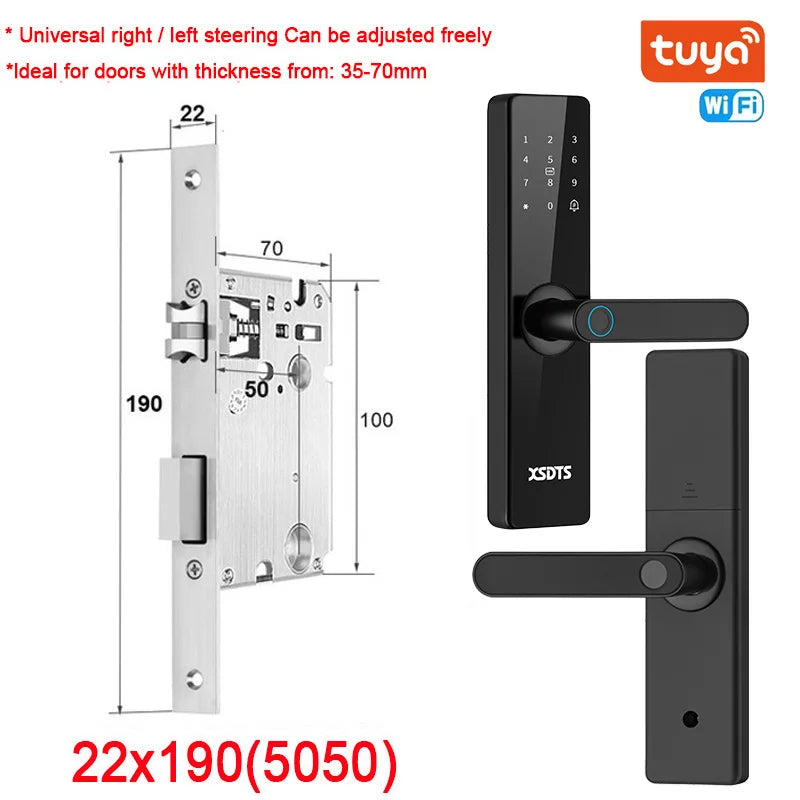 Tuya Wifi Electronic Smart Door Lock