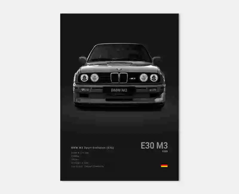 Pop Black And White Luxury Supercar Wall Art