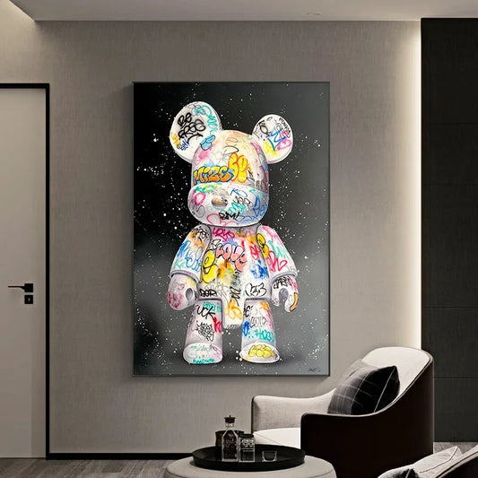 Cartoon Graffiti Bear Canva