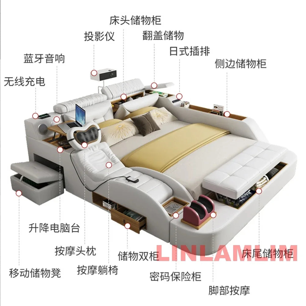 Linlamlim Modern Smart Bed – Futuristic Multifunctional Massage Bed