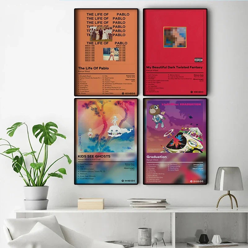 Kanye West Hip-Hop Album Poster