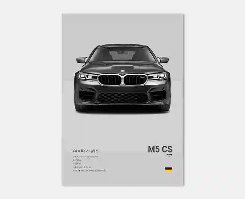 Pop Black And White Luxury Supercar Wall Art