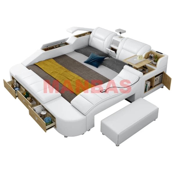 Multifunctional Massage Bed with Projector, Audio & Safe