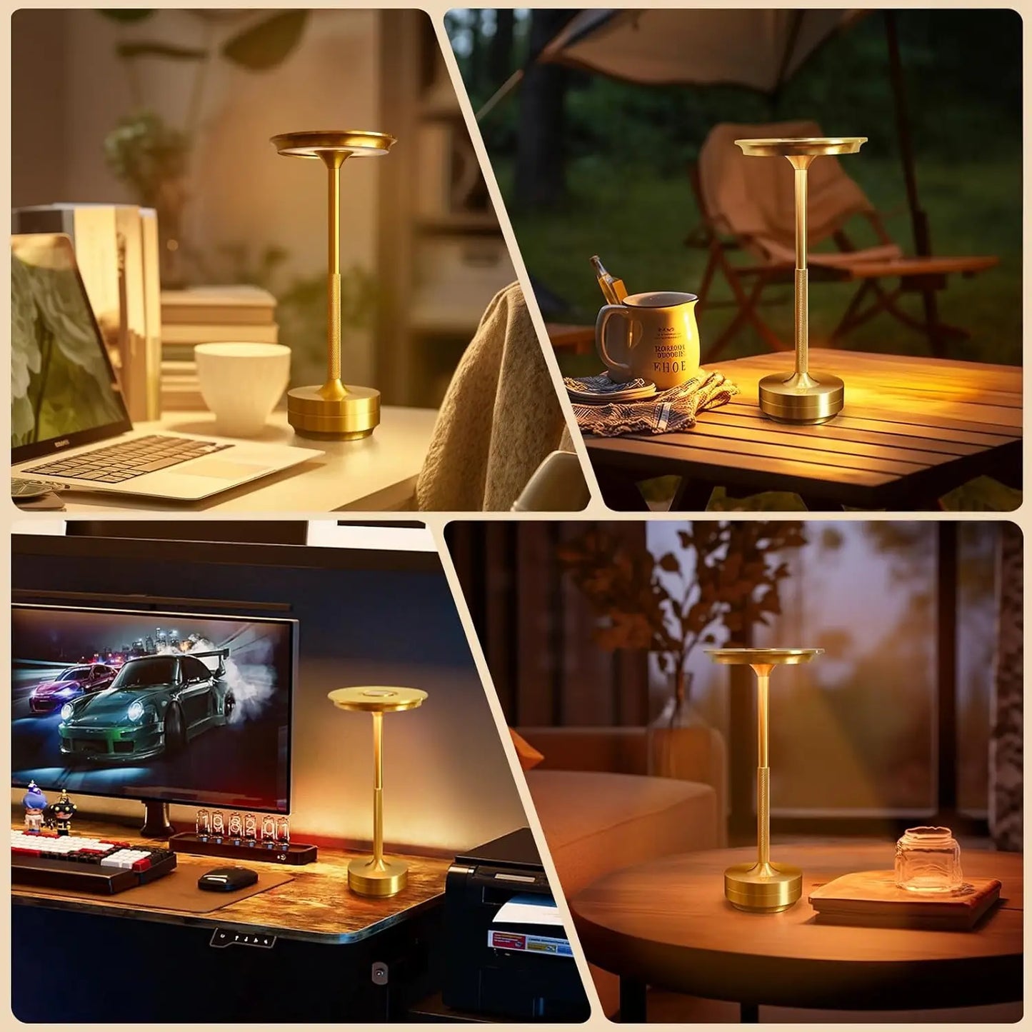 Wierless Simple LED Desk Lamp