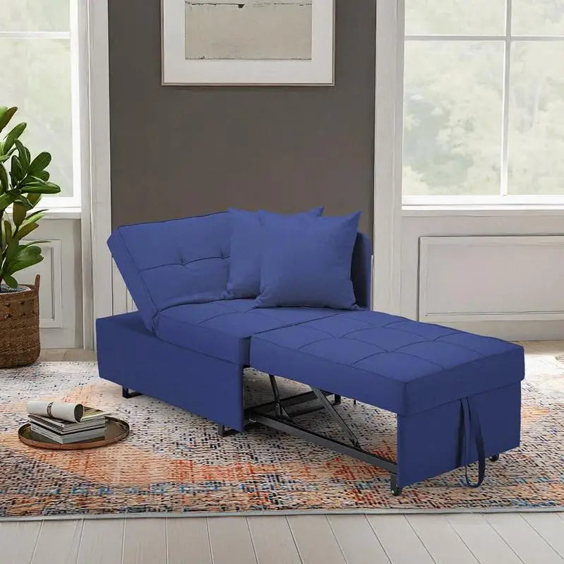 3-in-1 Convertible Futon – Modern Adjustable Folding Sofa Bed