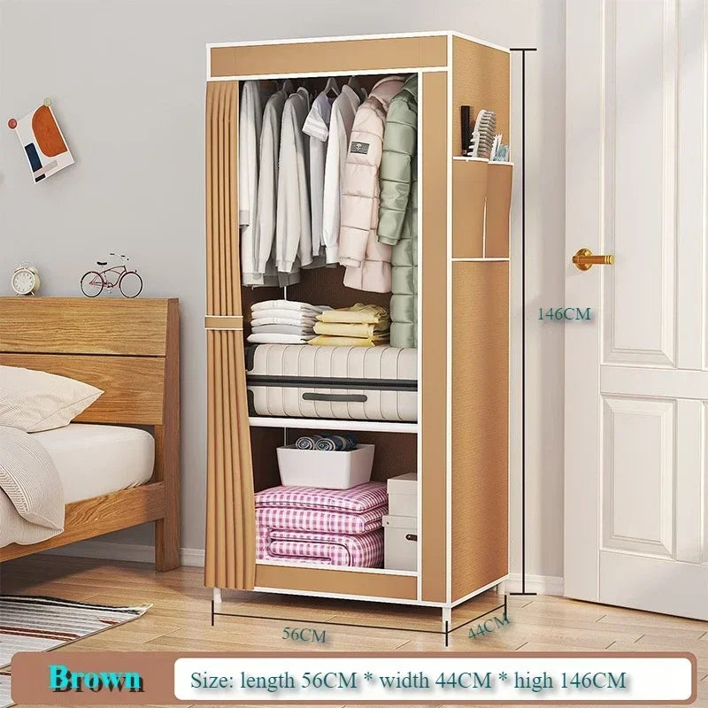 Dust-Proof Wardrobe & Fold-Able Portable Multi-Function Cabinet