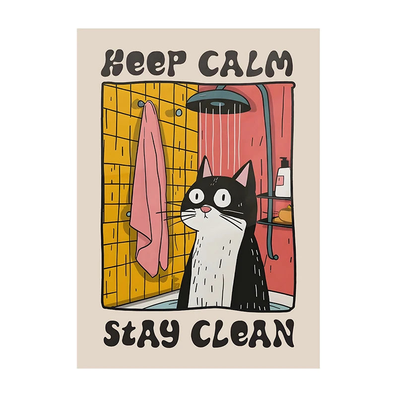 Retro Cat Chef Canvas – Kitchen Wall Art