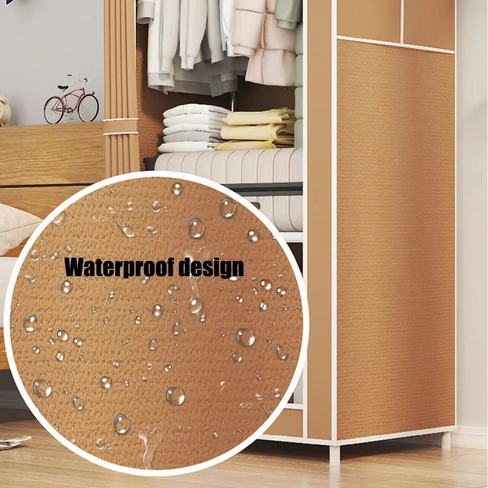 Dust-Proof Wardrobe & Fold-Able Portable Multi-Function Cabinet