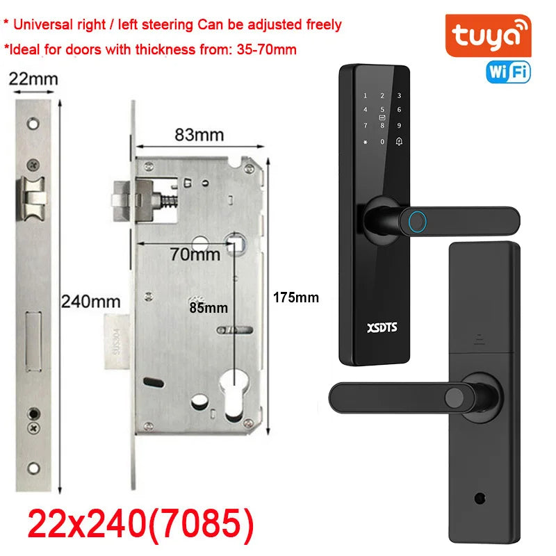 Tuya Wifi Electronic Smart Door Lock