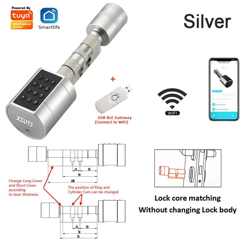 Tuya APP Fingerprint Smart Door Lock