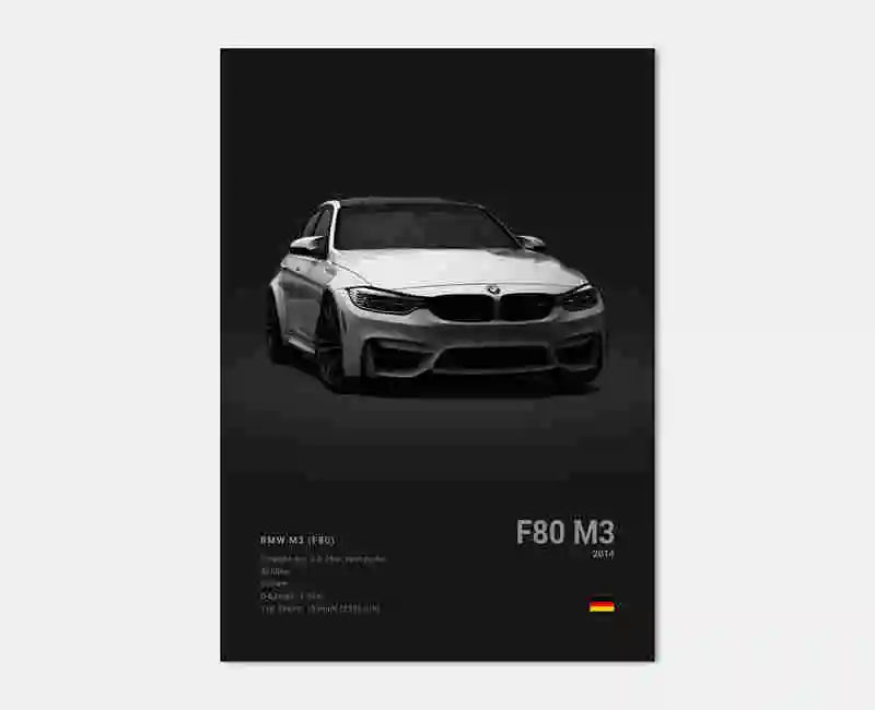 Pop Black And White Luxury Supercar Wall Art