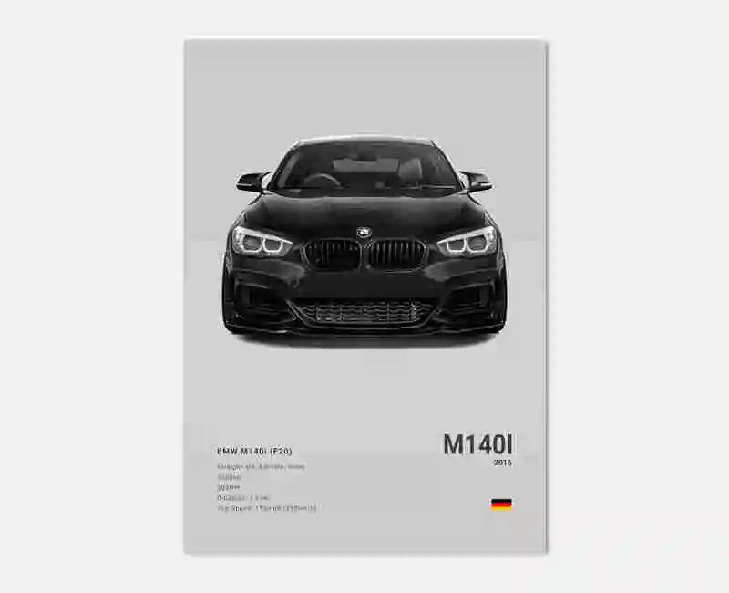 Pop Black And White Luxury Supercar Wall Art