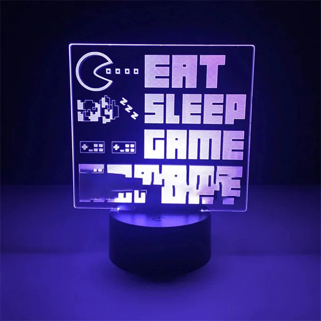 3D LED RGB Gaming Lamp