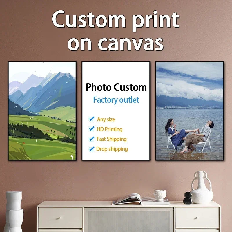 YWDECOR Custom Canvas Print