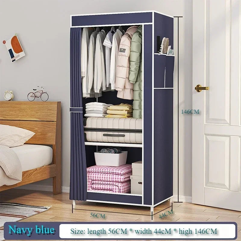 Dust-Proof Wardrobe & Fold-Able Portable Multi-Function Cabinet