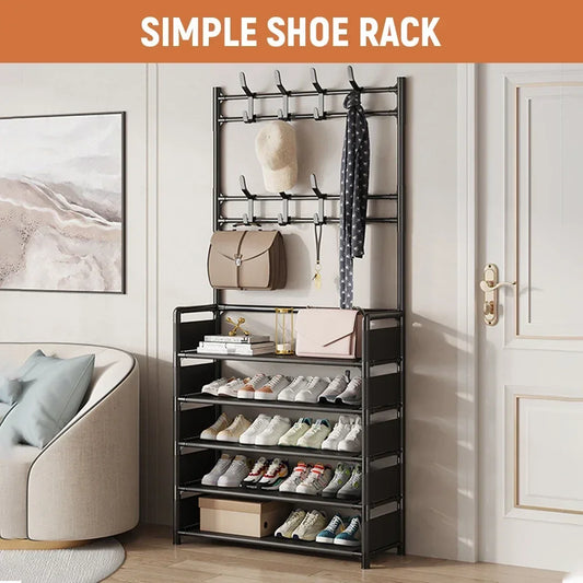 "Multi-Layer Shoe & Hat Rack