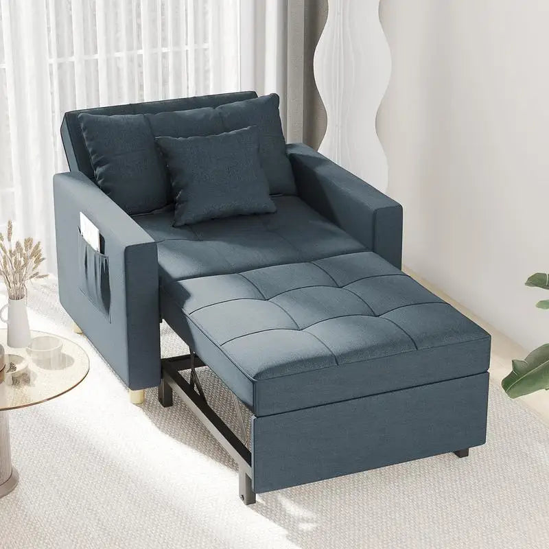 3-in-1 Convertible Futon – Modern Adjustable Folding Sofa Bed