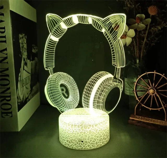 3D LED RGB Gaming Lamp