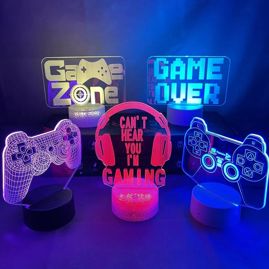 3D LED RGB Gaming Lamp